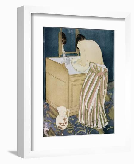 Woman Washing Hands-Mary Cassatt-Framed Giclee Print