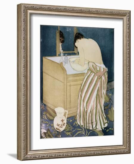 Woman Washing Hands-Mary Cassatt-Framed Giclee Print