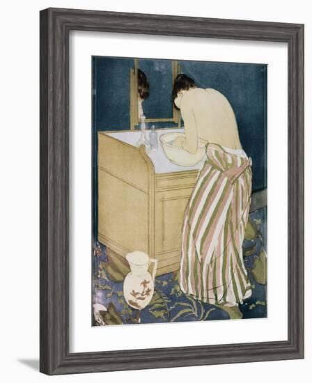 Woman Washing Hands-Mary Cassatt-Framed Giclee Print