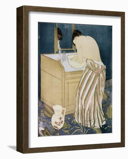 Woman Washing Hands-Mary Cassatt-Framed Giclee Print