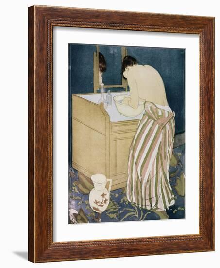 Woman Washing Hands-Mary Cassatt-Framed Giclee Print