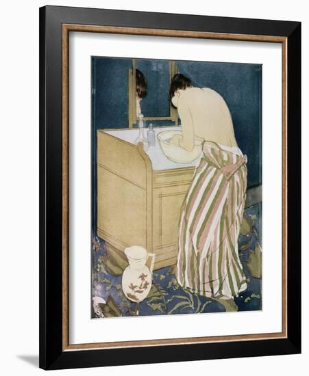 Woman Washing Hands-Mary Cassatt-Framed Giclee Print