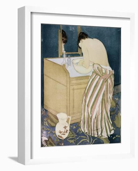 Woman Washing Hands-Mary Cassatt-Framed Giclee Print