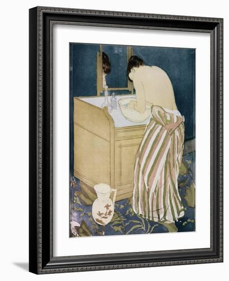 Woman Washing Hands-Mary Cassatt-Framed Giclee Print