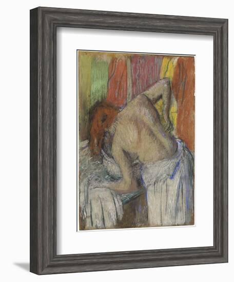 Woman Washing Her Back, C.1895-Edgar Degas-Framed Giclee Print