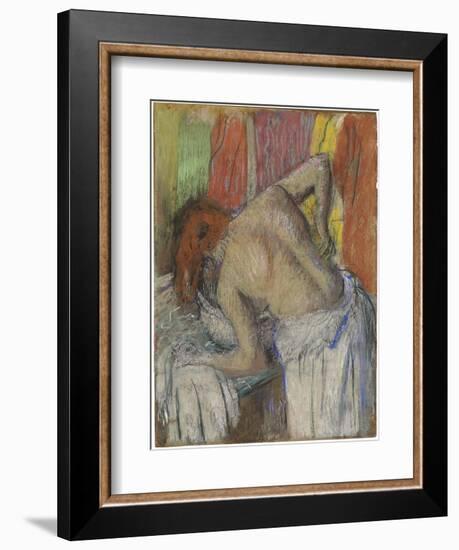 Woman Washing Her Back, C.1895-Edgar Degas-Framed Giclee Print