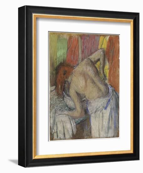 Woman Washing Her Back, C.1895-Edgar Degas-Framed Giclee Print