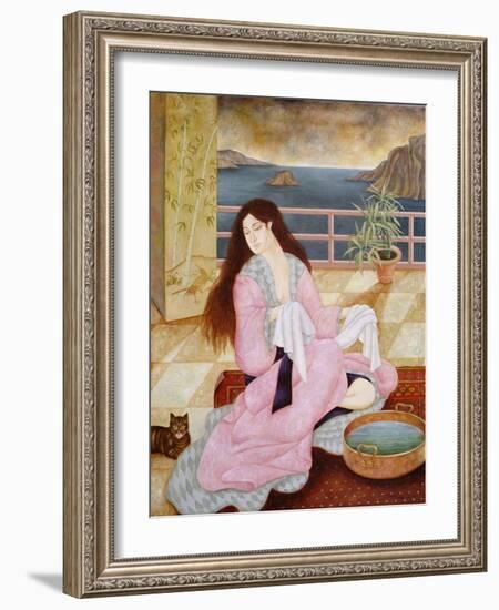 Woman Washing Her Face-Patricia O'Brien-Framed Giclee Print