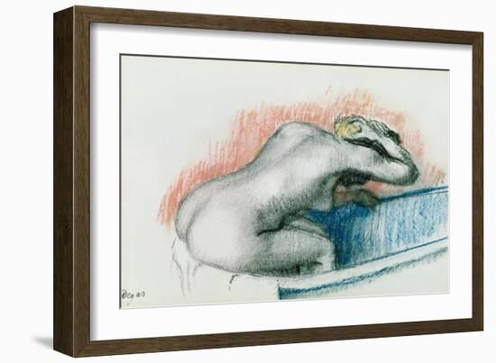 Woman Washing in the Bath, C.1892-Edgar Degas-Framed Giclee Print