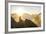 Woman Watches The Sunrise On Top Of A Mountain In North Cascade National Park In Washington-Hannah Dewey-Framed Photographic Print