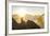 Woman Watches The Sunrise On Top Of A Mountain In North Cascade National Park In Washington-Hannah Dewey-Framed Photographic Print