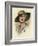 Woman Wearing a Brimmed Hat-null-Framed Art Print