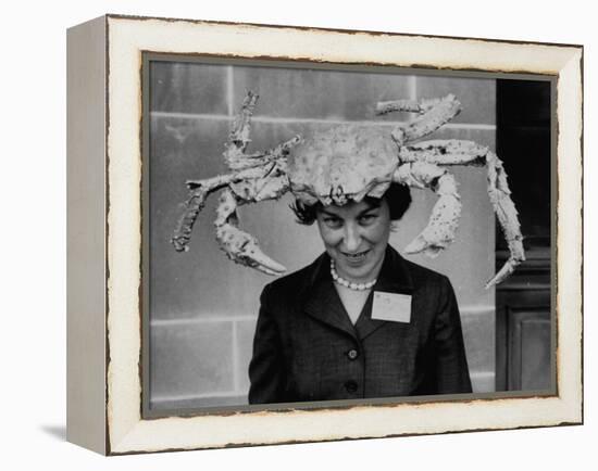 Woman Wearing a Crab Hat at the League of Women Voter's Convention-Robert W^ Kelley-Framed Premier Image Canvas