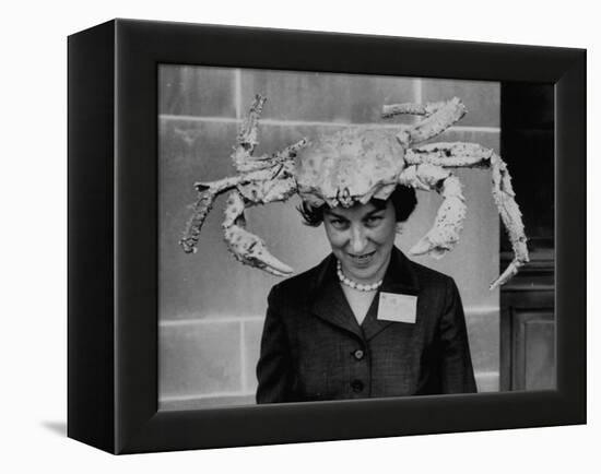 Woman Wearing a Crab Hat at the League of Women Voter's Convention-Robert W^ Kelley-Framed Premier Image Canvas