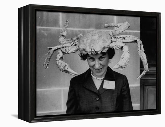 Woman Wearing a Crab Hat at the League of Women Voter's Convention-Robert W^ Kelley-Framed Premier Image Canvas