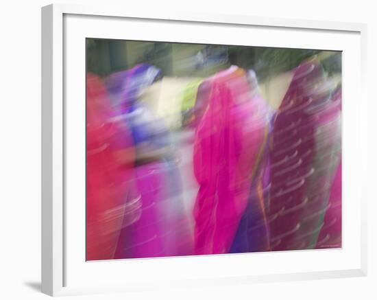 Woman Wearing Saris, Udaipur, Rajasthan, India-Walter Bibikow-Framed Photographic Print