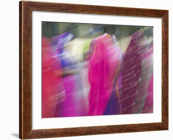 Woman Wearing Saris, Udaipur, Rajasthan, India-Walter Bibikow-Framed Photographic Print