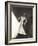 Woman Wearing Sheer Evening Gown-Everett Collection-Framed Photographic Print