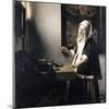 Woman Weighing Gold-Johannes Vermeer-Mounted Giclee Print