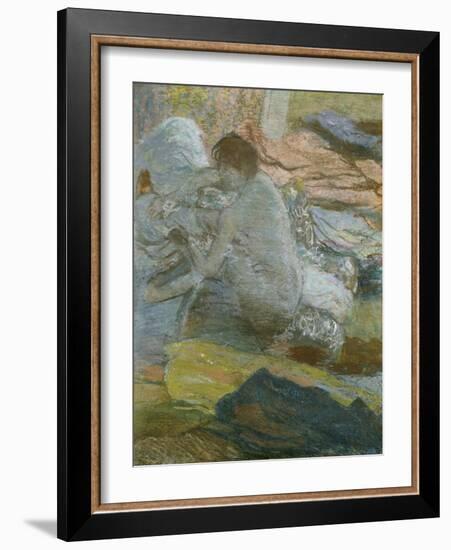 Woman Wiping Her Feet, 1893-Edgar Degas-Framed Giclee Print