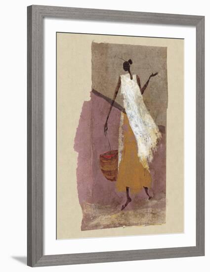 Woman with a Basket-Charlotte Derain-Framed Art Print