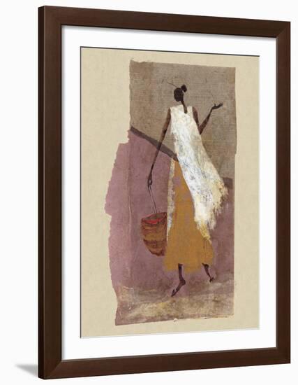 Woman with a Basket-Charlotte Derain-Framed Art Print