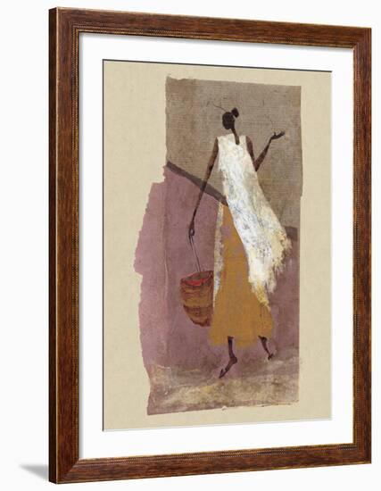 Woman with a Basket-Charlotte Derain-Framed Art Print