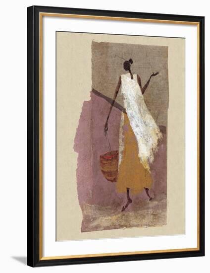 Woman with a Basket-Charlotte Derain-Framed Art Print