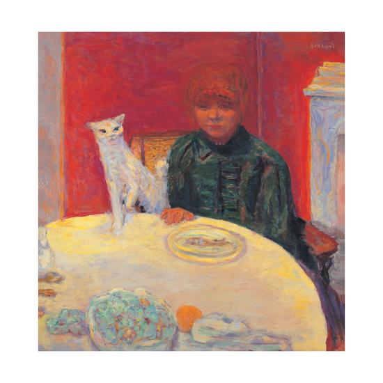picture Woman With A Cat Painting 1921 woman with a cat by pierre bonnard