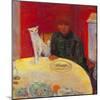 Woman with a Cat-Pierre Bonnard-Mounted Giclee Print