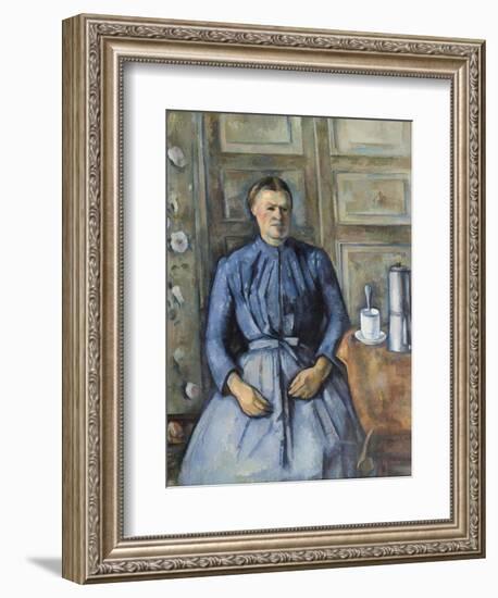 Woman with a Coffeepot, C. 1895-Paul Cézanne-Framed Giclee Print