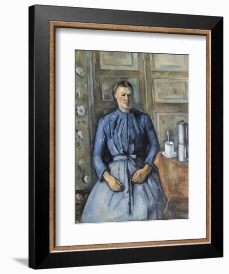 Woman with a Coffeepot, C. 1895-Paul Cézanne-Framed Giclee Print