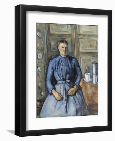 Woman with a Coffeepot, C. 1895-Paul Cézanne-Framed Giclee Print