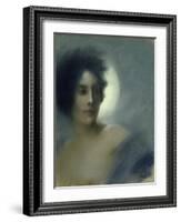 Woman with a Crescent Moon Or, the Eclipse, 1888-Albert Besnard-Framed Giclee Print