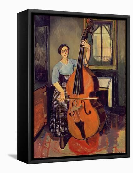 Woman with a Double Bass, 1908-Suzanne Valadon-Framed Premier Image Canvas