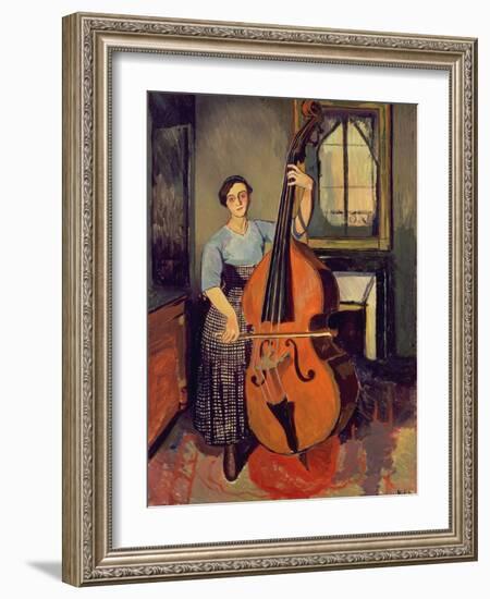 Woman with a Double Bass, 1908-Suzanne Valadon-Framed Giclee Print