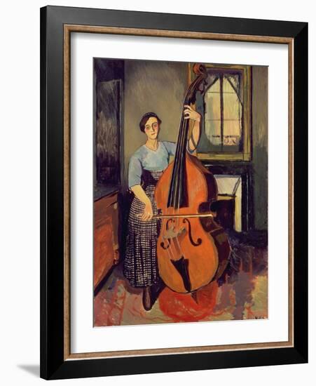 Woman with a Double Bass, 1908-Suzanne Valadon-Framed Giclee Print