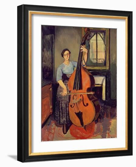 Woman with a Double Bass, 1908-Suzanne Valadon-Framed Giclee Print