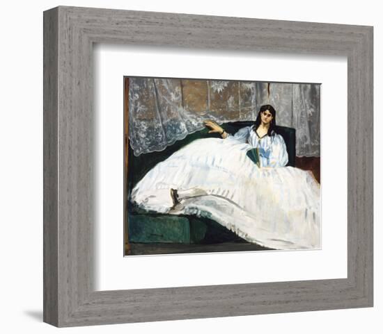 Woman with a Fan, 1862-Edouard Manet-Framed Art Print