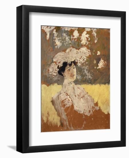 Woman with a Hat; Femme Avec Un Chapeau-Edouard Vuillard-Framed Giclee Print