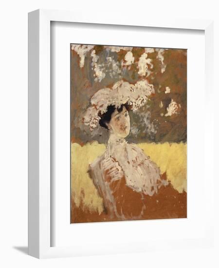 Woman with a Hat; Femme Avec Un Chapeau-Edouard Vuillard-Framed Giclee Print