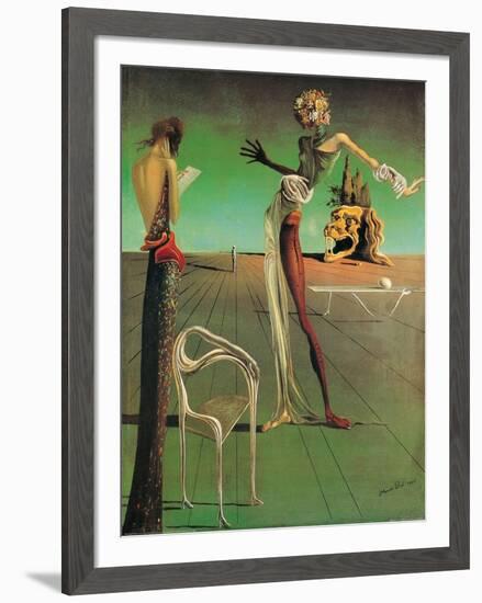 Woman with a Head of Roses-Salvador Dalí-Framed Art Print