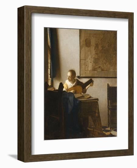 Woman with a Lute, C.1662-1663-Johannes Vermeer-Framed Giclee Print