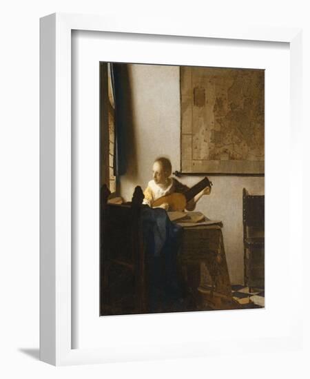 Woman with a Lute, C.1662-1663-Johannes Vermeer-Framed Giclee Print