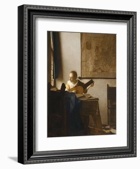 Woman with a Lute, C.1662-1663-Johannes Vermeer-Framed Giclee Print