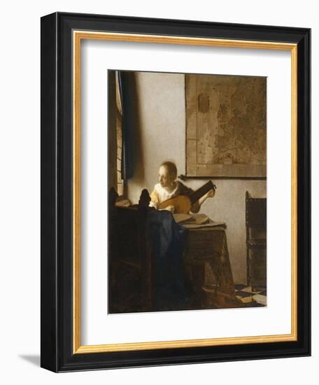 Woman with a Lute, C.1662-1663-Johannes Vermeer-Framed Giclee Print