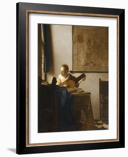 Woman with a Lute, C.1662-1663-Johannes Vermeer-Framed Giclee Print