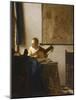 Woman with a Lute, C.1662-1663-Johannes Vermeer-Mounted Giclee Print