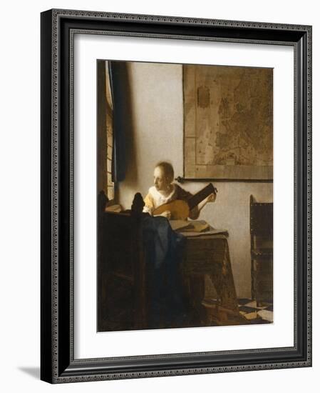 Woman with a Lute, C.1662-1663-Johannes Vermeer-Framed Giclee Print