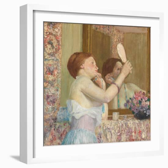 Woman with a Mirror-Frederick Carl Frieseke-Framed Giclee Print